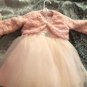 Light pink gown dress